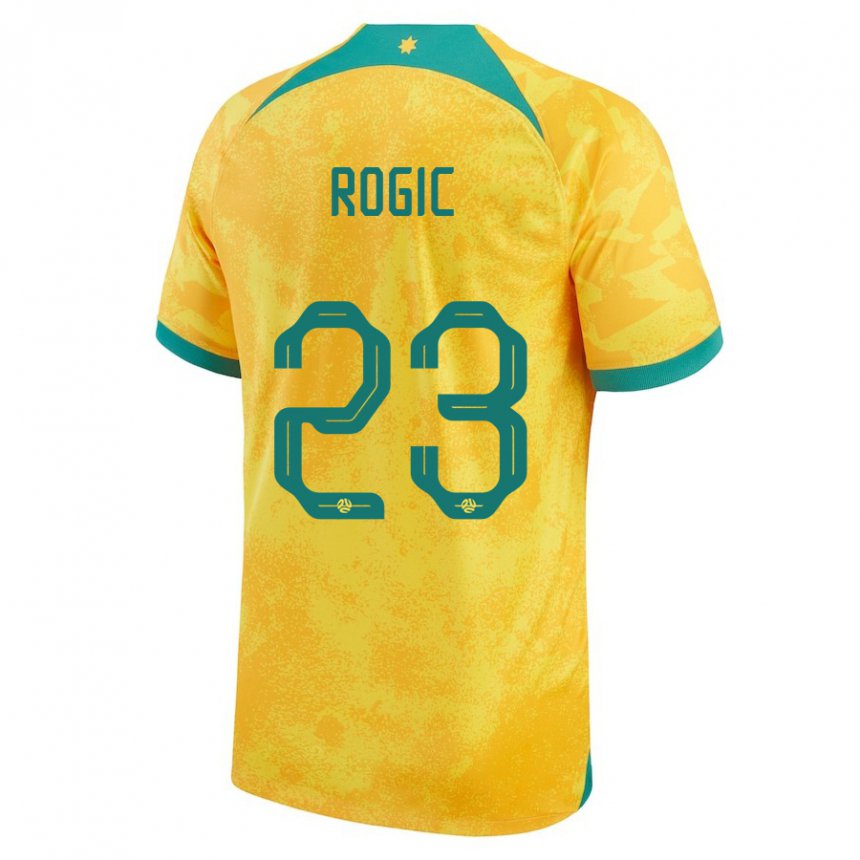 Gyermek Ausztrál Tom Rogic #23 Aranysárga Hazai Jersey 22-24 Mez Póló Ing