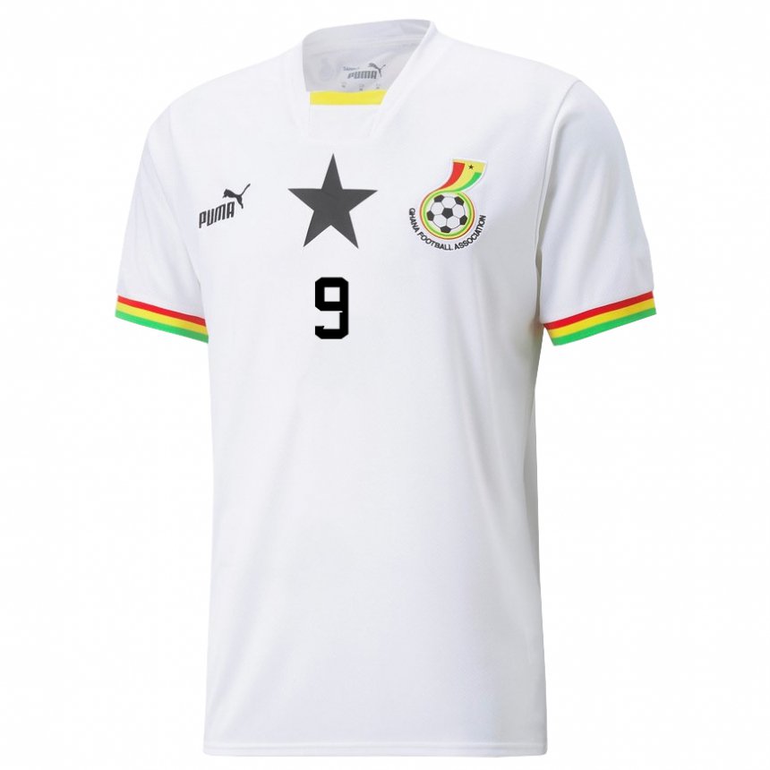 Gyermek Ghánai Jordan Ayew #9 Fehér Hazai Jersey 22-24 Mez Póló Ing