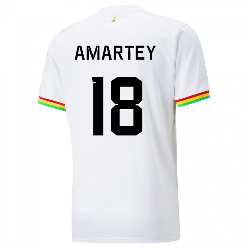 Gyermek Ghánai Daniel Amartey #18 Fehér Hazai Jersey 22-24 Mez Póló Ing