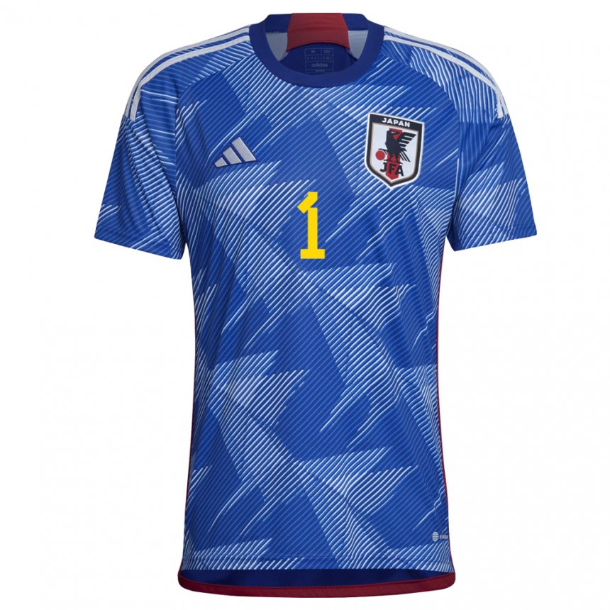 Gyermek Japán Eiji Kawashima #1 Királykék Hazai Jersey 22-24 Mez Póló Ing