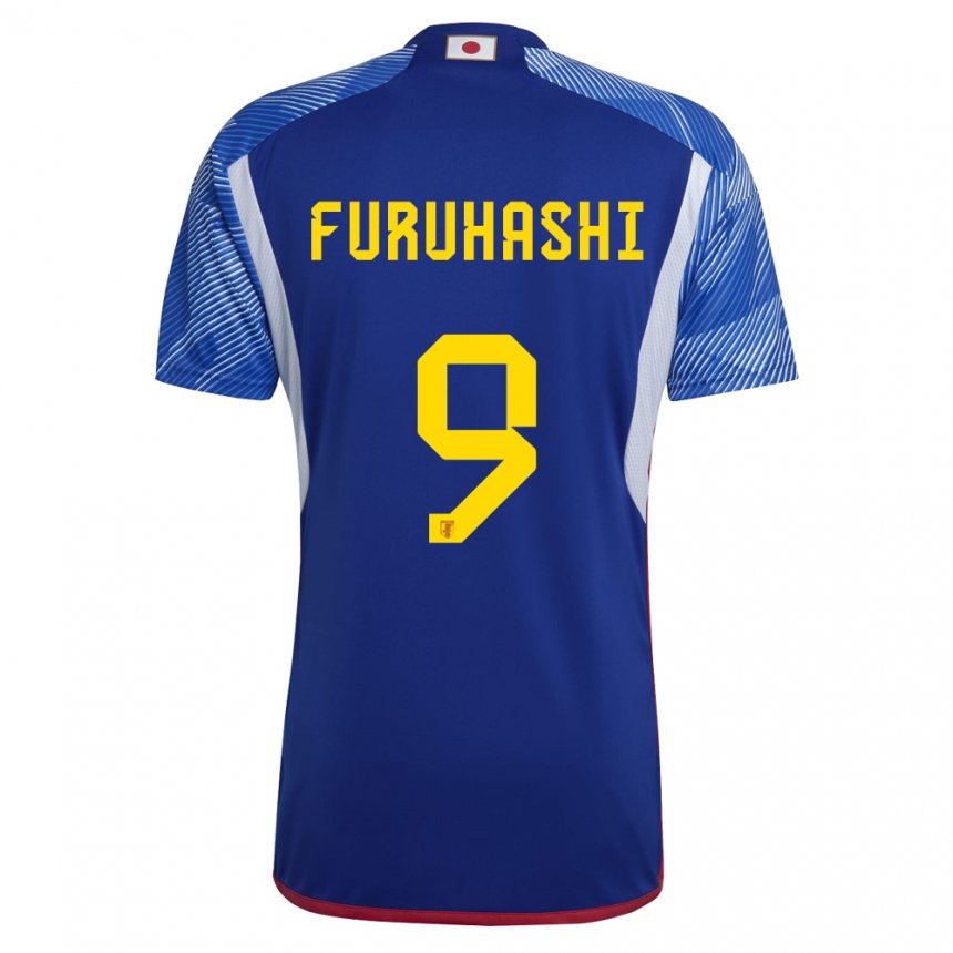 Gyermek Japán Kyogo Furuhashi #9 Királykék Hazai Jersey 22-24 Mez Póló Ing