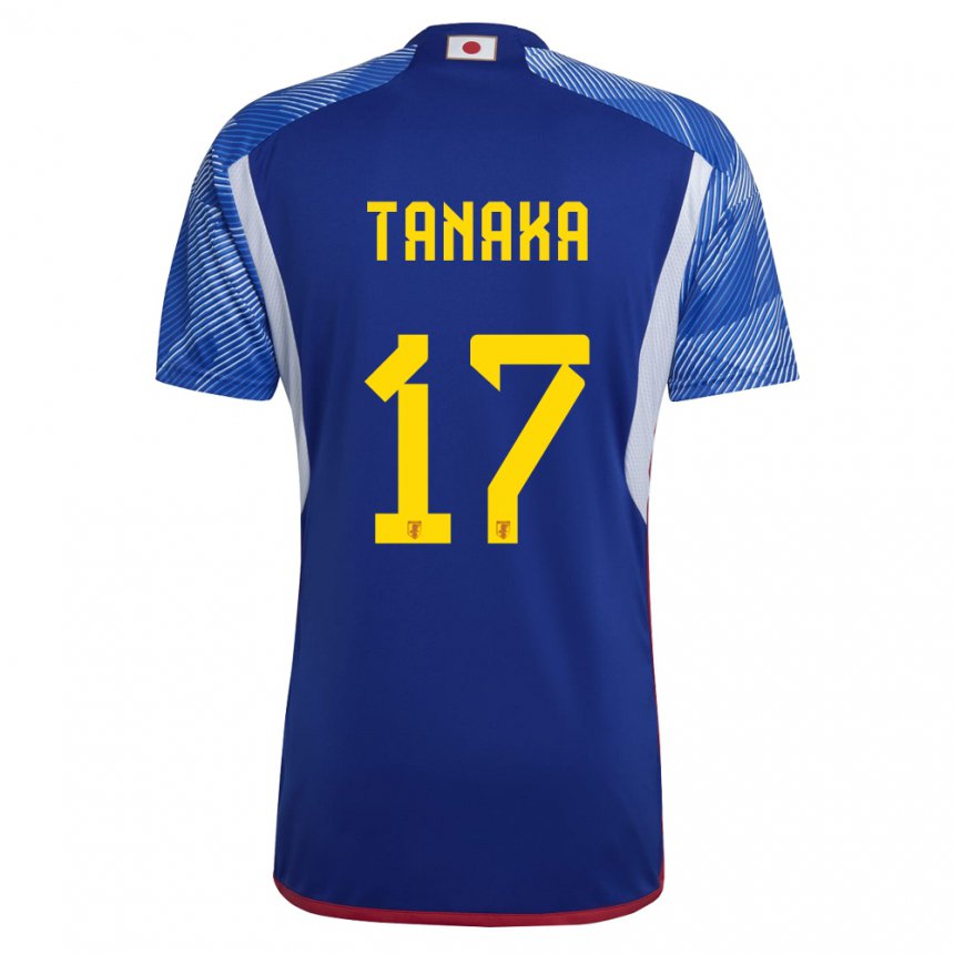 Gyermek Japán Ao Tanaka #17 Királykék Hazai Jersey 22-24 Mez Póló Ing