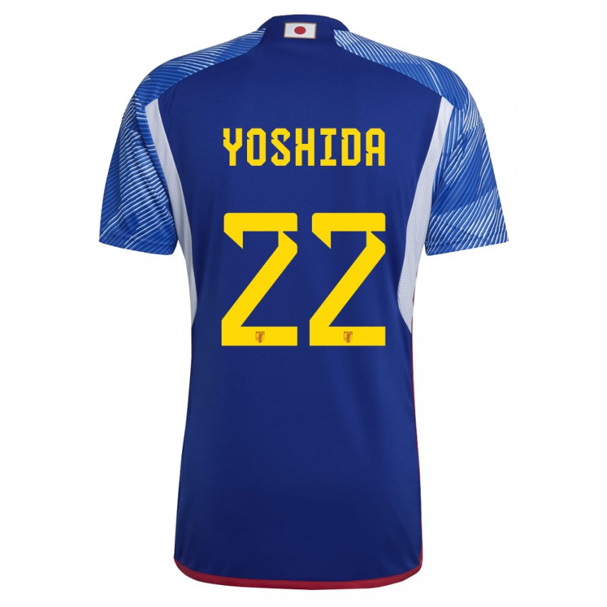 Gyermek Japán Maya Yoshida #22 Királykék Hazai Jersey 22-24 Mez Póló Ing