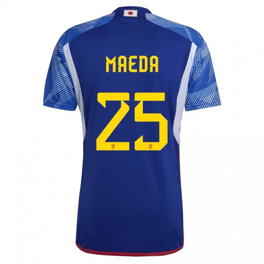 Gyermek Japán Daizen Maeda #25 Királykék Hazai Jersey 22-24 Mez Póló Ing