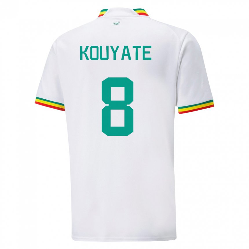 Gyermek Szenegáli Cheikhou Kouyate #8 Fehér Hazai Jersey 22-24 Mez Póló Ing