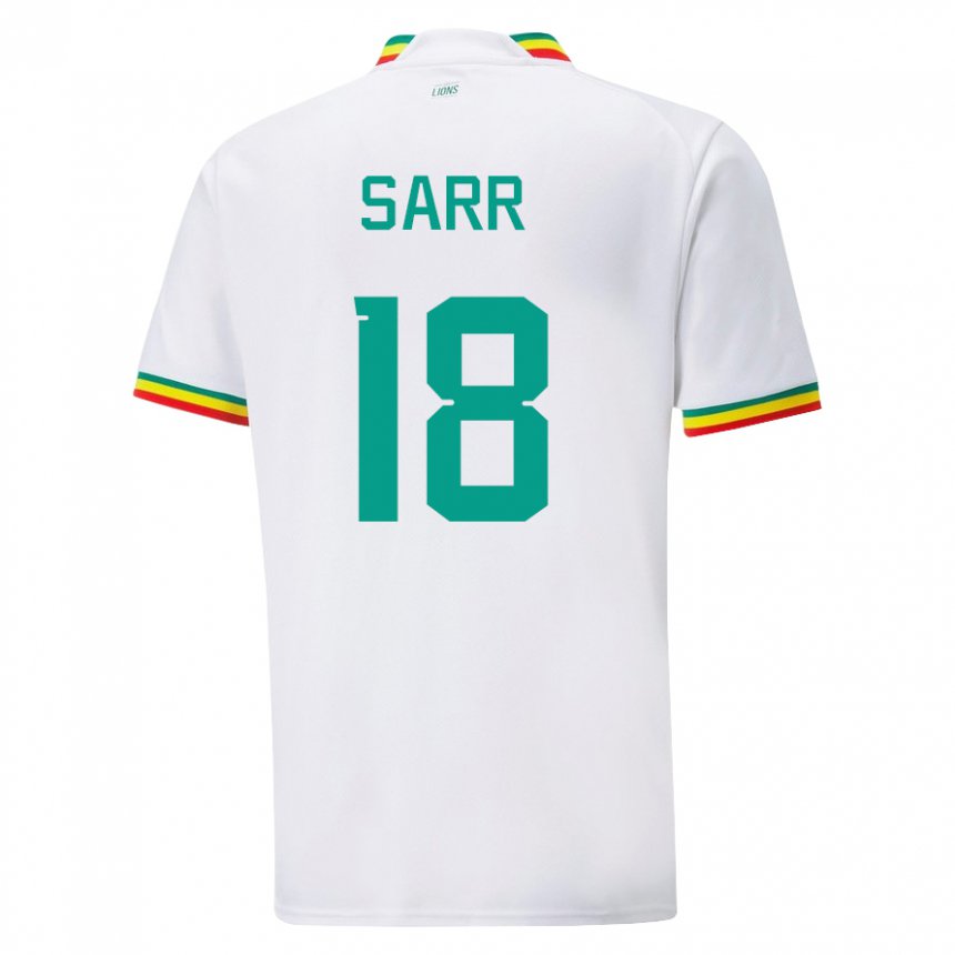 Gyermek Szenegáli Ismaila Sarr #18 Fehér Hazai Jersey 22-24 Mez Póló Ing