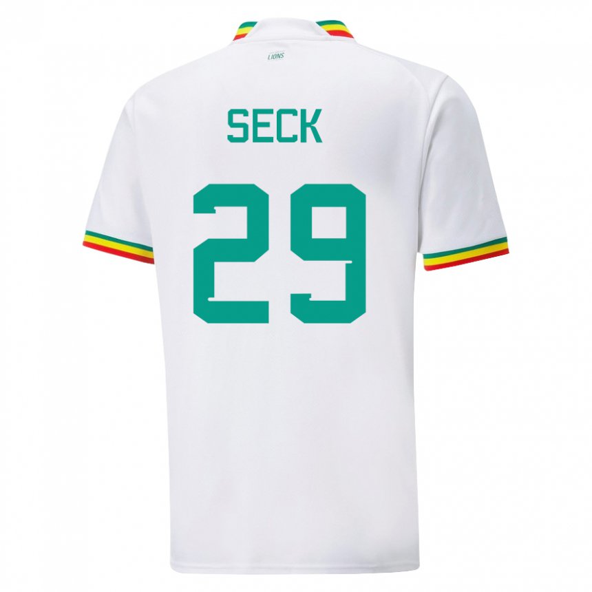 Gyermek Szenegáli Demba Seck #29 Fehér Hazai Jersey 22-24 Mez Póló Ing