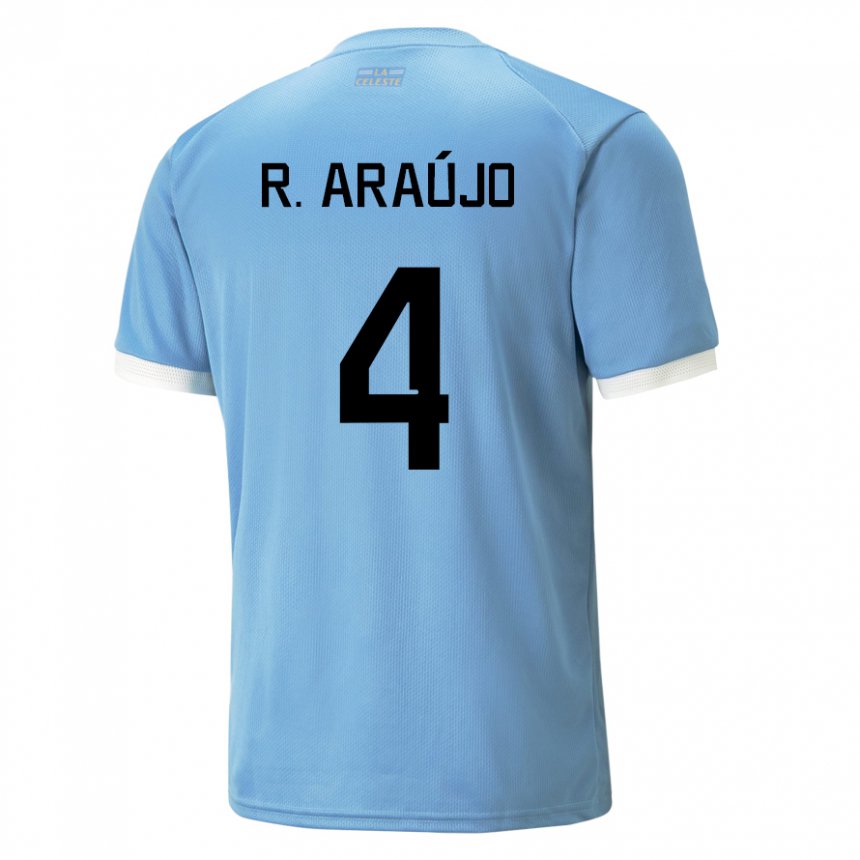 Gyermek Uruguayi Ronald Araujo #4 Kék Hazai Jersey 22-24 Mez Póló Ing