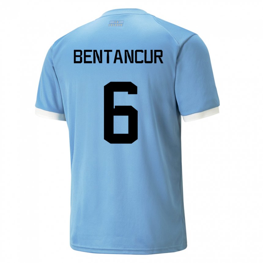 Gyermek Uruguayi Rodrigo Bentancur #6 Kék Hazai Jersey 22-24 Mez Póló Ing