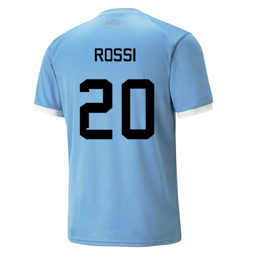 Gyermek Uruguayi Diego Rossi #20 Kék Hazai Jersey 22-24 Mez Póló Ing