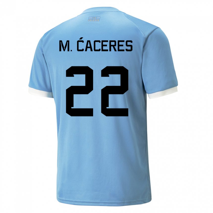 Gyermek Uruguayi Martin Caceres #22 Kék Hazai Jersey 22-24 Mez Póló Ing