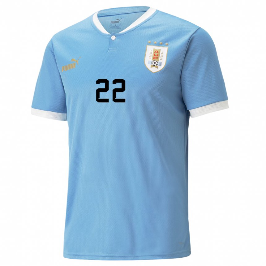 Gyermek Uruguayi Martin Caceres #22 Kék Hazai Jersey 22-24 Mez Póló Ing