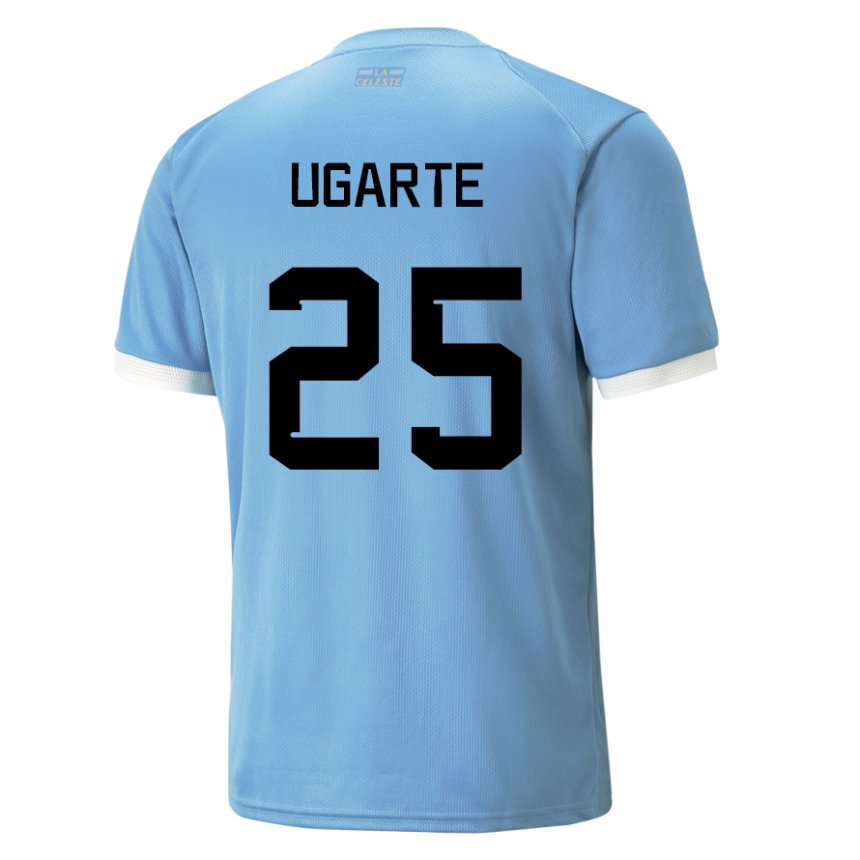 Gyermek Uruguayi Manuel Ugarte #25 Kék Hazai Jersey 22-24 Mez Póló Ing