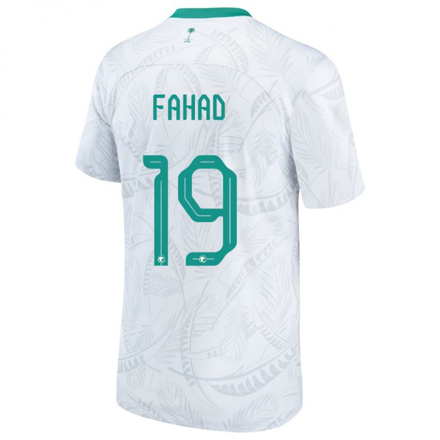 Gyermek Szaúd-arábiai Fahad Al Muwallad #19 Fehér Hazai Jersey 22-24 Mez Póló Ing