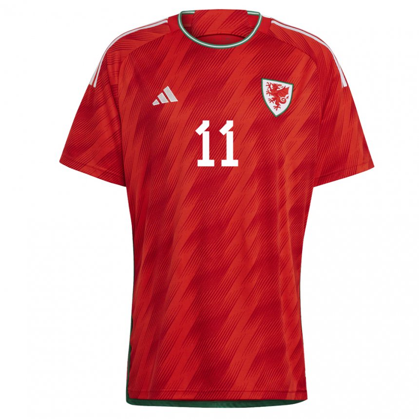 Gyermek Walesi Gareth Bale #11 Piros Hazai Jersey 22-24 Mez Póló Ing