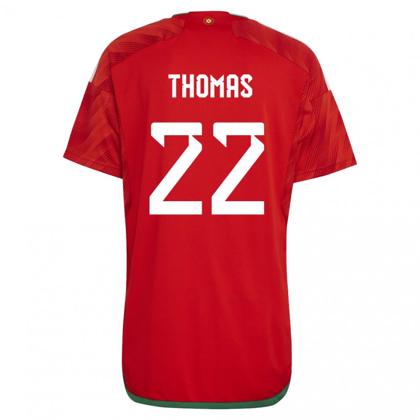 Gyermek Walesi Sorba Thomas #22 Piros Hazai Jersey 22-24 Mez Póló Ing