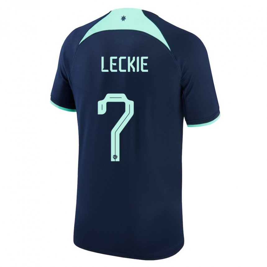 Gyermek Ausztrál Mathew Leckie #7 Sötétkék Idegenbeli Jersey 22-24 Mez Póló Ing