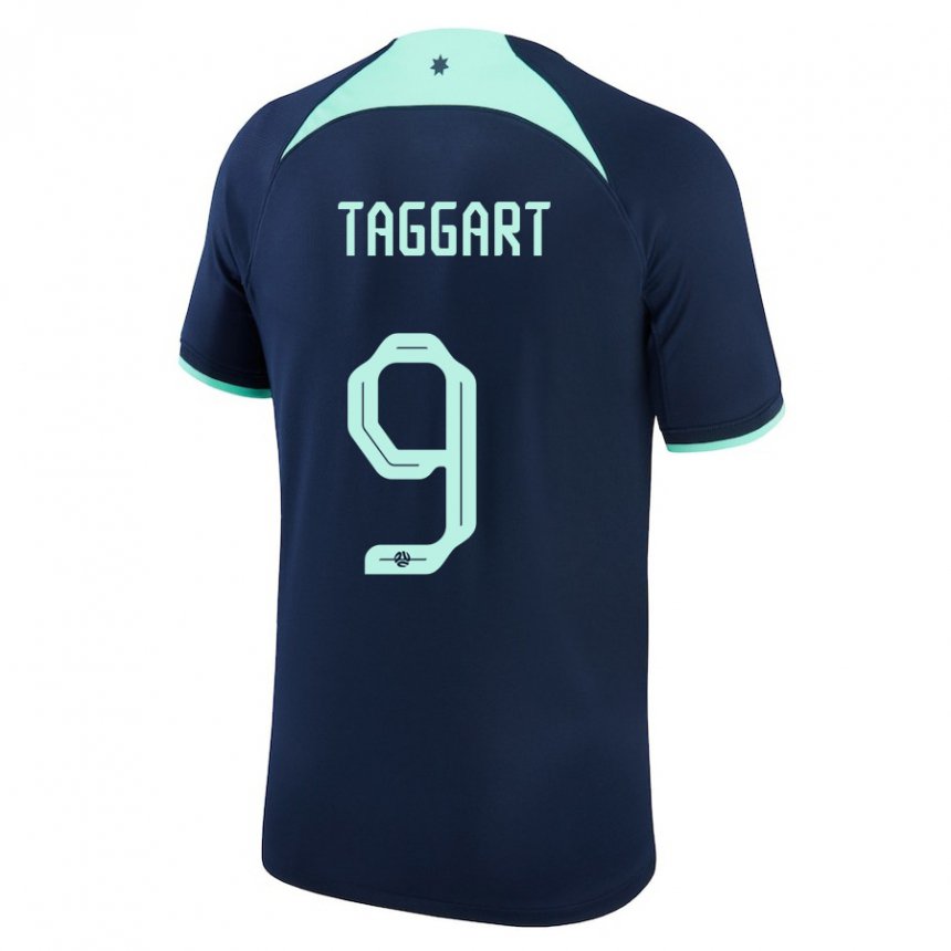 Gyermek Ausztrál Adam Taggart #9 Sötétkék Idegenbeli Jersey 22-24 Mez Póló Ing