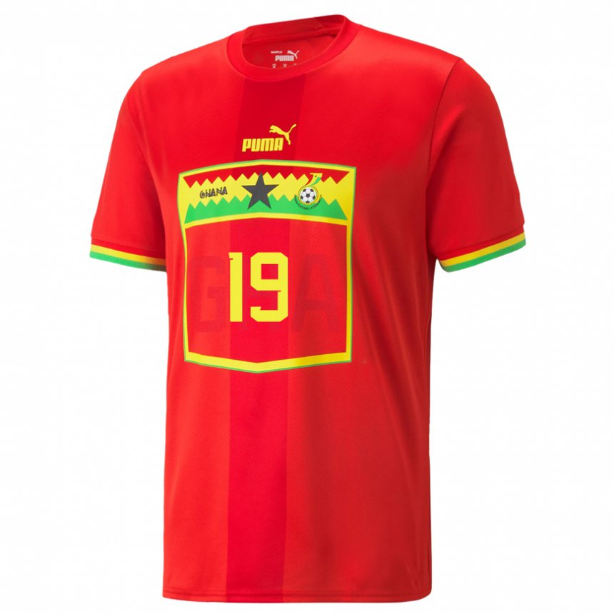 Gyermek Ghánai Ransford-yeboah Konigsdorffer #19 Piros Idegenbeli Jersey 22-24 Mez Póló Ing