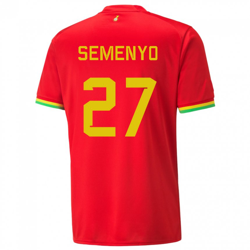 Gyermek Ghánai Antoine Semenyo #27 Piros Idegenbeli Jersey 22-24 Mez Póló Ing