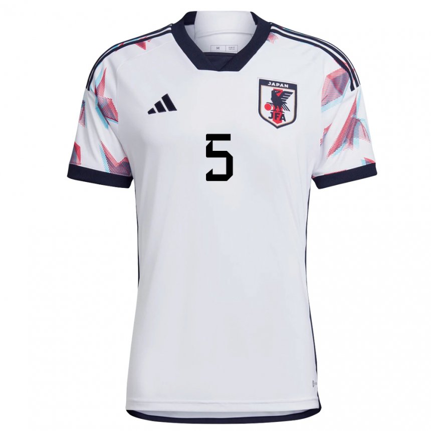 Gyermek Japán Yuto Nagatomo #5 Fehér Idegenbeli Jersey 22-24 Mez Póló Ing