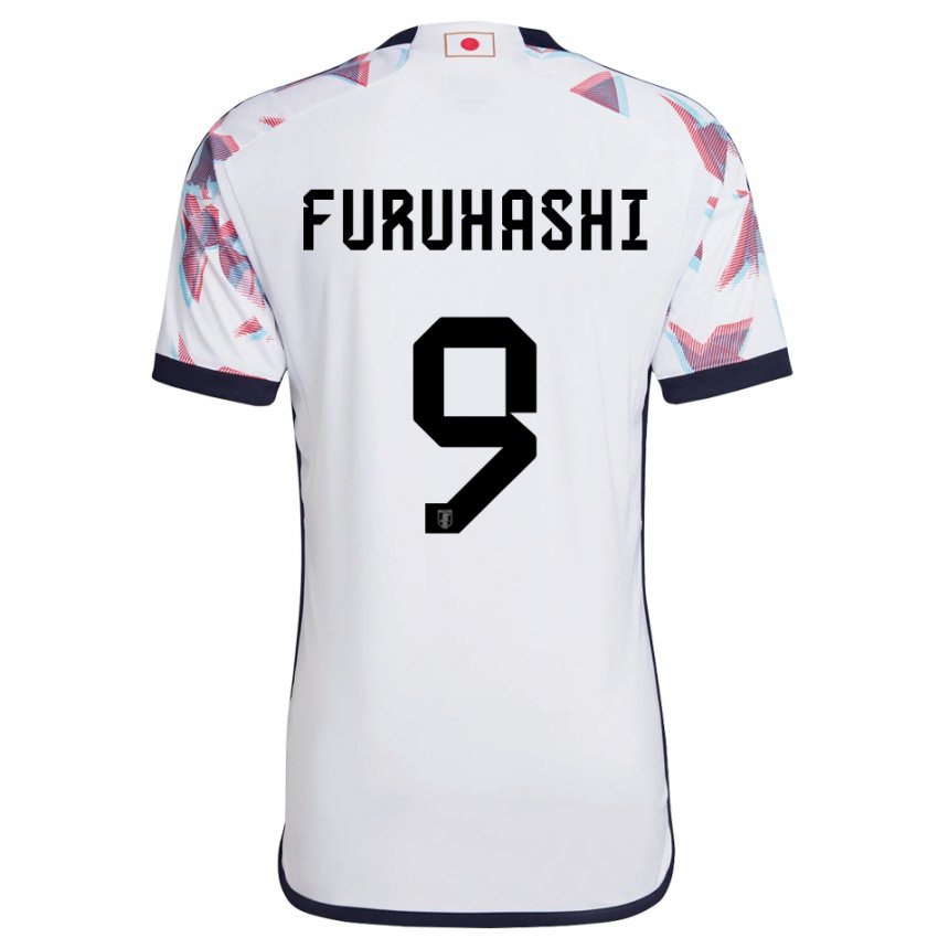 Gyermek Japán Kyogo Furuhashi #9 Fehér Idegenbeli Jersey 22-24 Mez Póló Ing