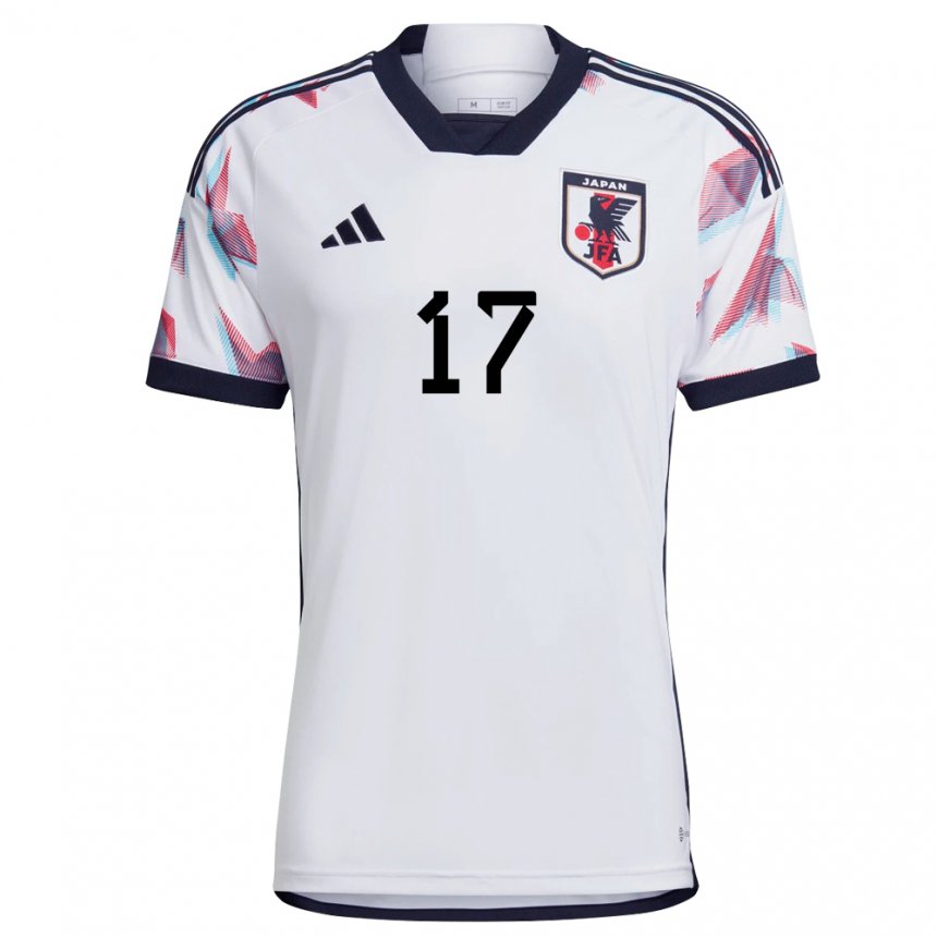 Gyermek Japán Ao Tanaka #17 Fehér Idegenbeli Jersey 22-24 Mez Póló Ing