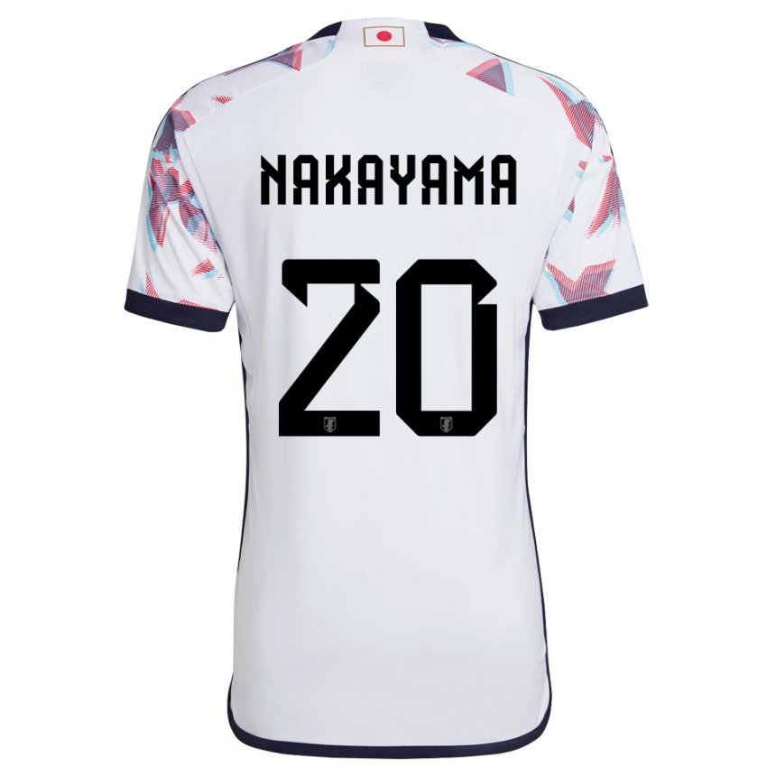 Gyermek Japán Yuta Nakayama #20 Fehér Idegenbeli Jersey 22-24 Mez Póló Ing