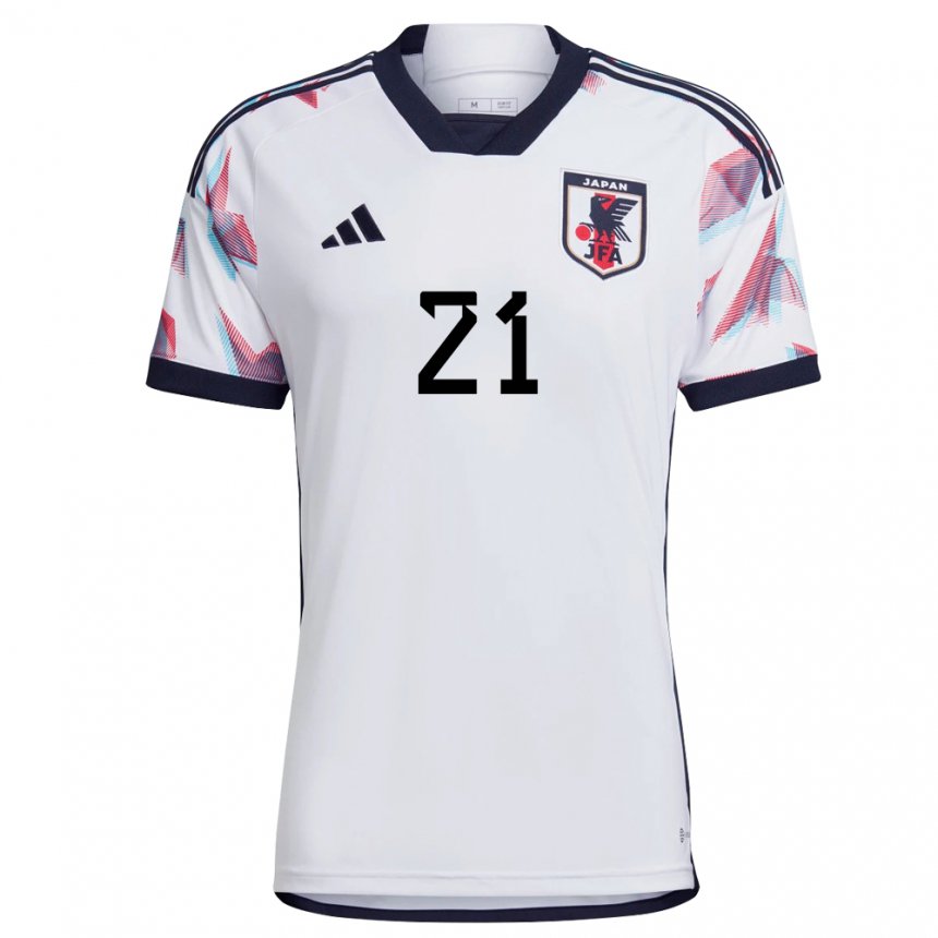 Gyermek Japán Ritsu Doan #21 Fehér Idegenbeli Jersey 22-24 Mez Póló Ing