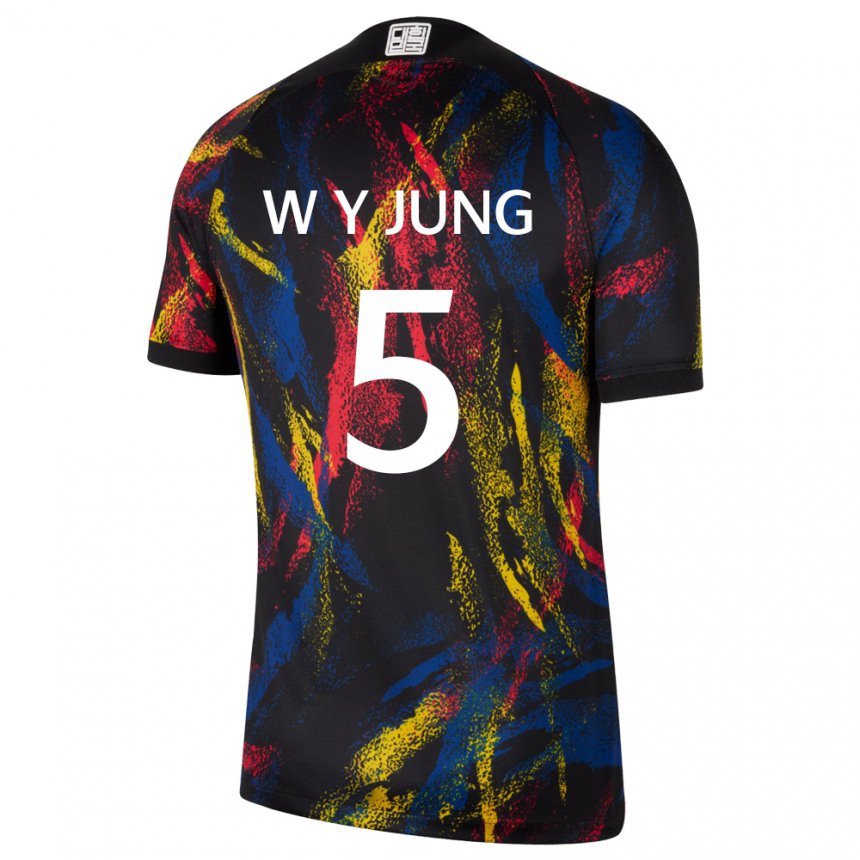 Gyermek Dél-koreai Woo-young Jung #5 Sokszínű Idegenbeli Jersey 22-24 Mez Póló Ing