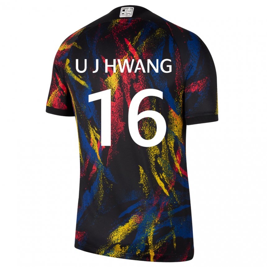 Gyermek Dél-koreai Ui-jo Hwang #16 Sokszínű Idegenbeli Jersey 22-24 Mez Póló Ing