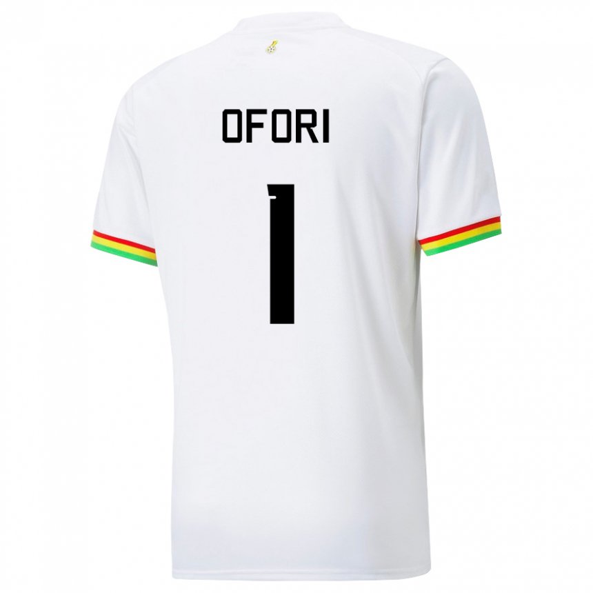 Férfi Ghánai Richard Ofori #1 Fehér Hazai Jersey 22-24 Mez Póló Ing