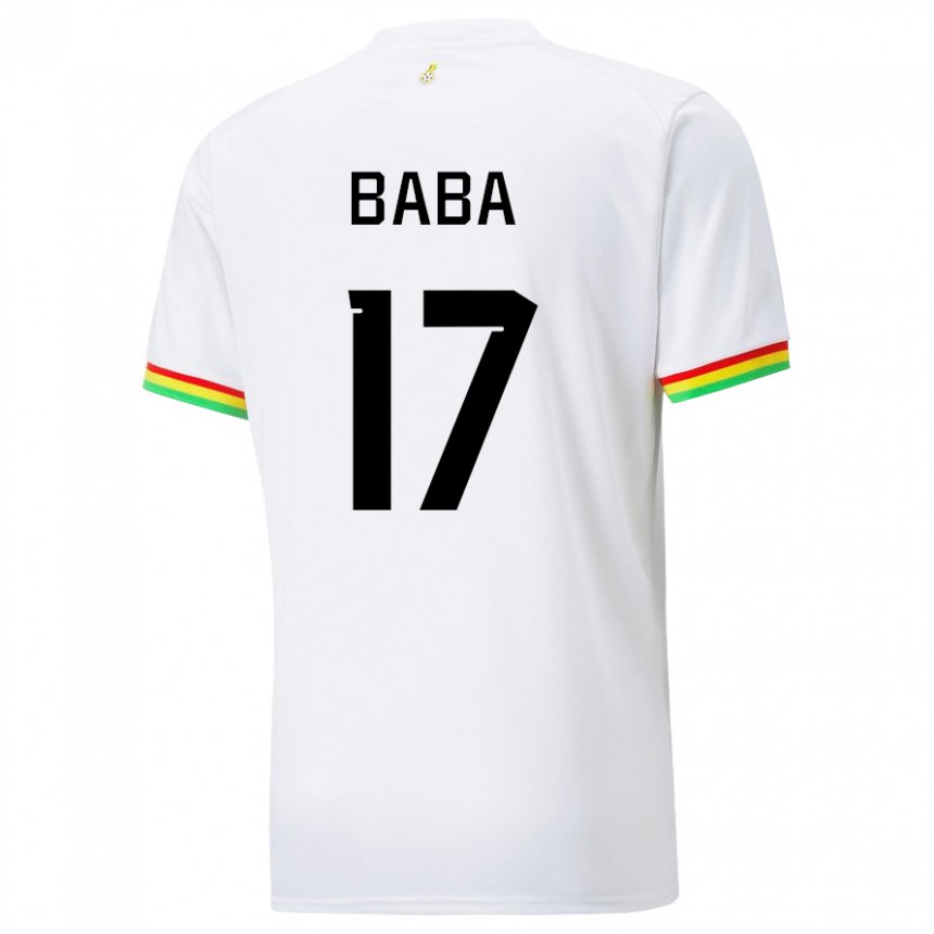 Férfi Ghánai Abdul-rahman Baba #17 Fehér Hazai Jersey 22-24 Mez Póló Ing