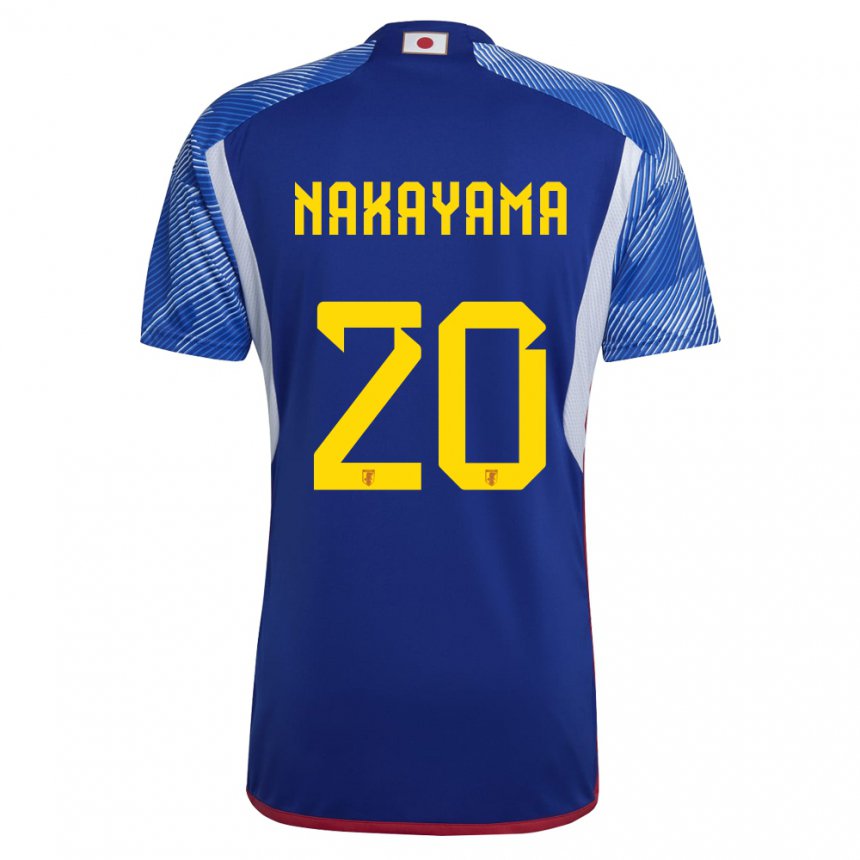 Férfi Japán Yuta Nakayama #20 Királykék Hazai Jersey 22-24 Mez Póló Ing