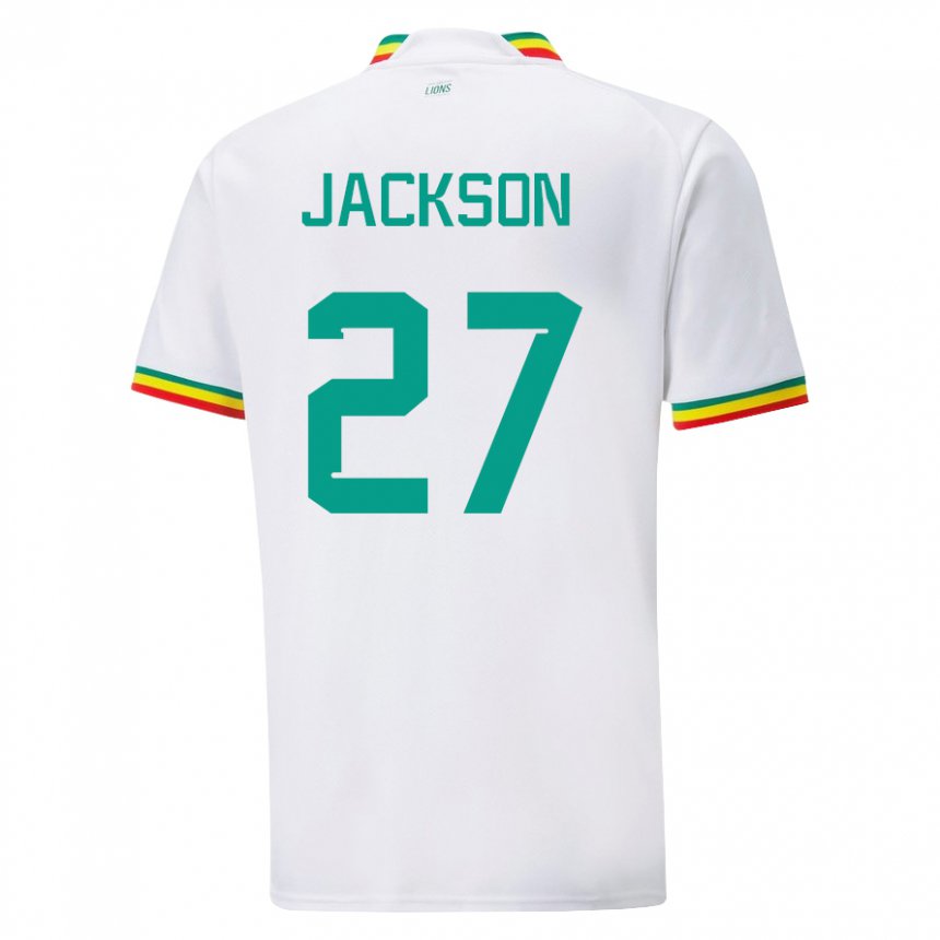 Férfi Szenegáli Nicolas Jackson #27 Fehér Hazai Jersey 22-24 Mez Póló Ing
