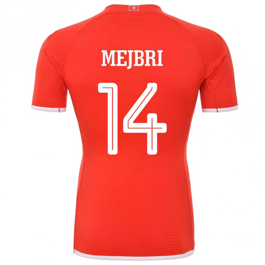 Férfi Tunéziai Hannibal Mejbri #14 Piros Hazai Jersey 22-24 Mez Póló Ing