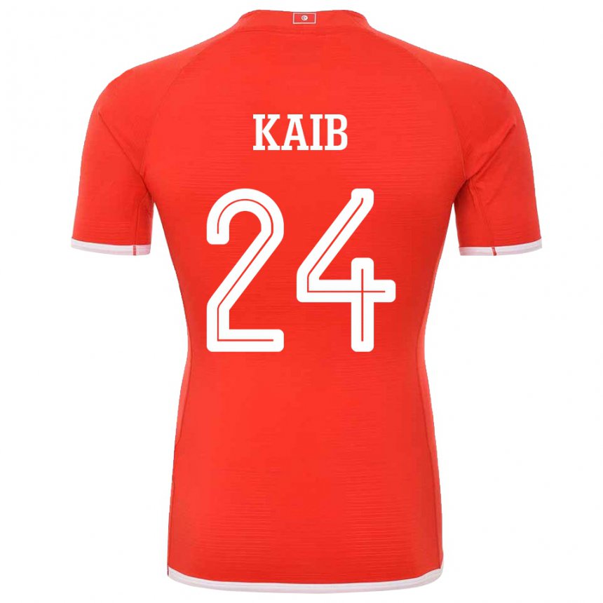 Férfi Tunéziai Rami Kaib #24 Piros Hazai Jersey 22-24 Mez Póló Ing