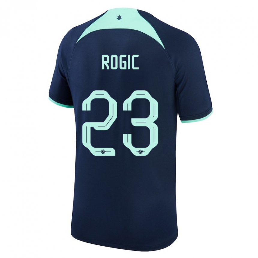 Férfi Ausztrál Tom Rogic #23 Sötétkék Idegenbeli Jersey 22-24 Mez Póló Ing