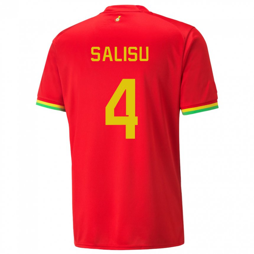 Férfi Ghánai Mohammed Salisu #4 Piros Idegenbeli Jersey 22-24 Mez Póló Ing