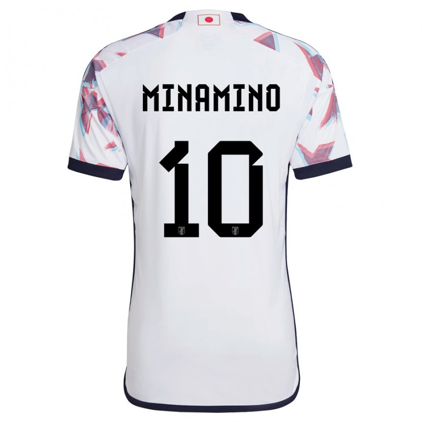 Férfi Japán Takumi Minamino #10 Fehér Idegenbeli Jersey 22-24 Mez Póló Ing