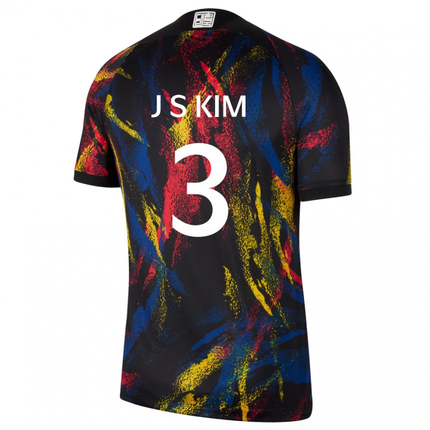 Férfi Dél-koreai Jin-su Kim #3 Sokszínű Idegenbeli Jersey 22-24 Mez Póló Ing