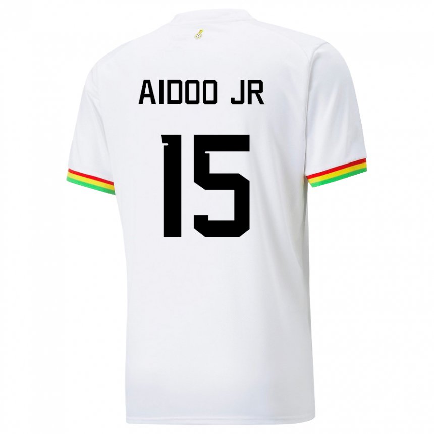 Női Ghánai Joseph Aidoo #15 Fehér Hazai Jersey 22-24 Mez Póló Ing