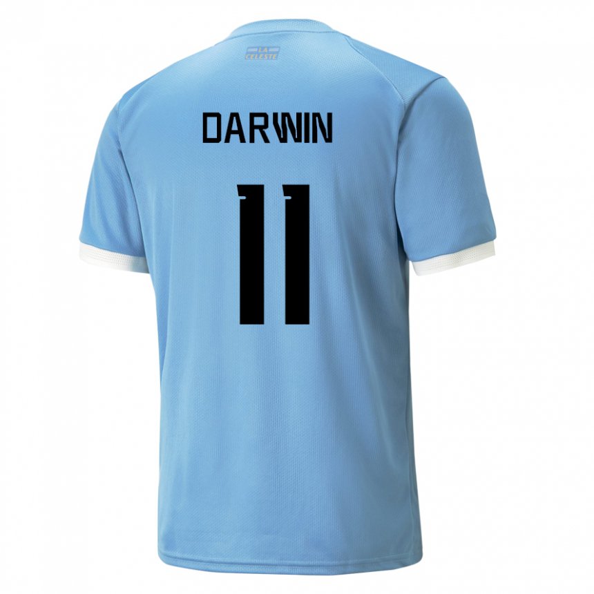 Női Uruguayi Darwin Nunez #11 Kék Hazai Jersey 22-24 Mez Póló Ing