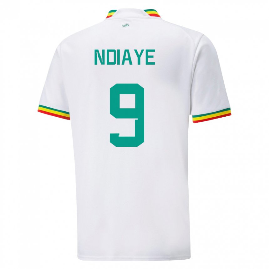 Gyermek Szenegáli Nguenar Ndiaye #9 Fehér Hazai Jersey 22-24 Mez Póló Ing