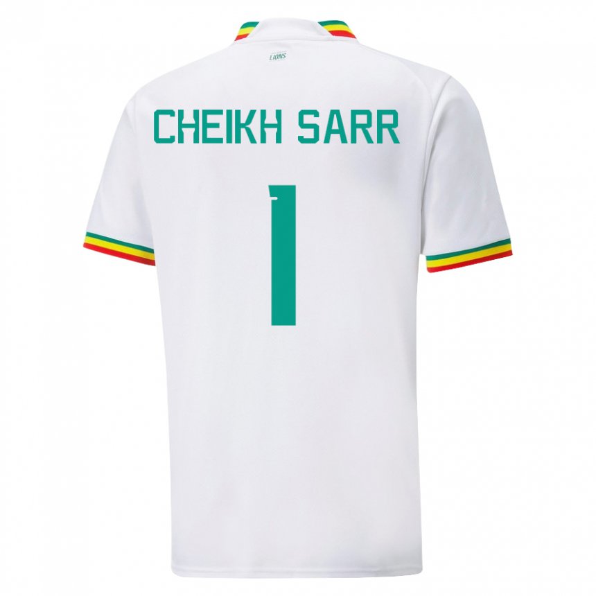 Gyermek Szenegáli Cheikh Sarr #1 Fehér Hazai Jersey 22-24 Mez Póló Ing