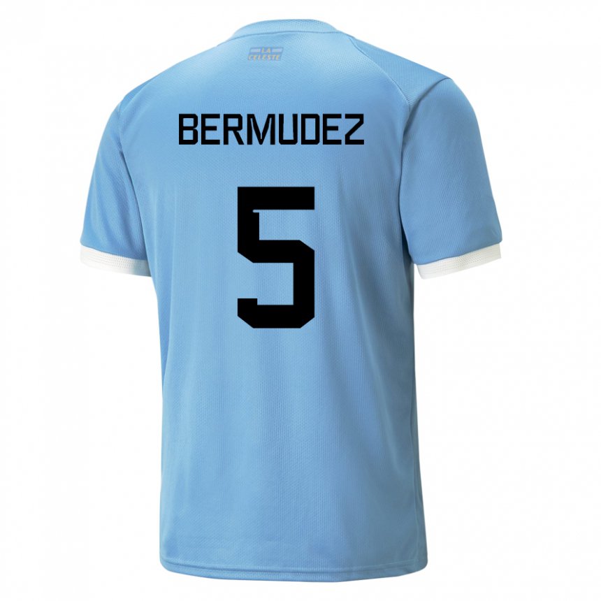 Gyermek Uruguayi Karol Bermudez #5 Kék Hazai Jersey 22-24 Mez Póló Ing