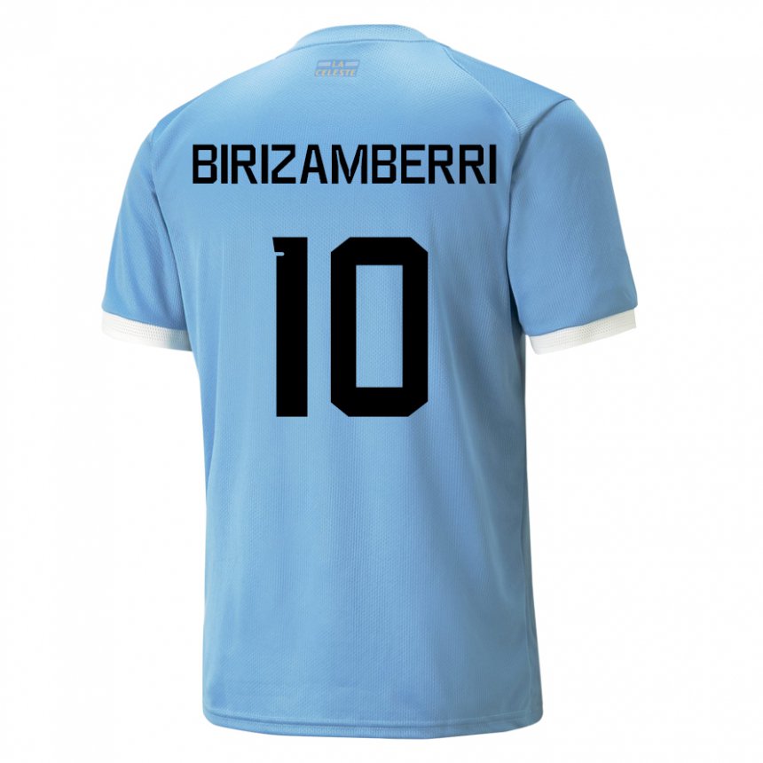 Gyermek Uruguayi Carolina Birizamberri #10 Kék Hazai Jersey 22-24 Mez Póló Ing