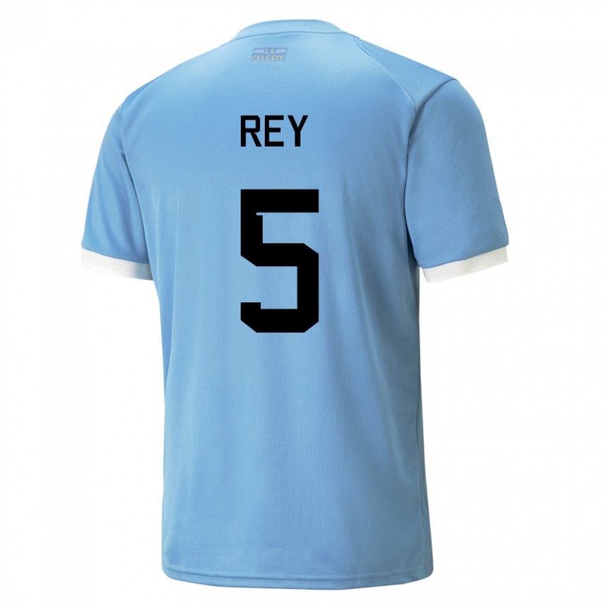 Gyermek Uruguayi Rodrigo Rey #5 Kék Hazai Jersey 22-24 Mez Póló Ing