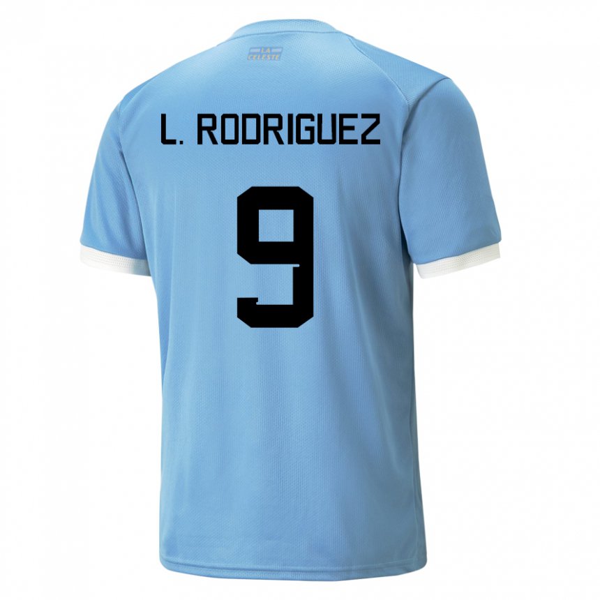 Gyermek Uruguayi Luciano Rodriguez #9 Kék Hazai Jersey 22-24 Mez Póló Ing