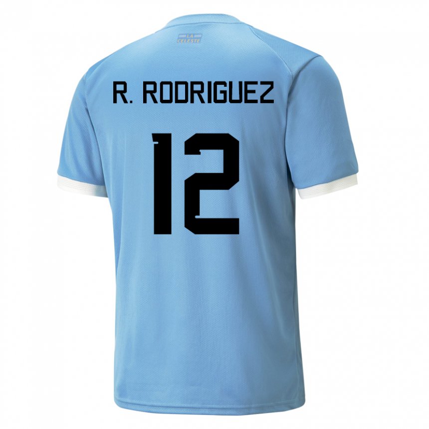 Gyermek Uruguayi Randall Rodriguez #12 Kék Hazai Jersey 22-24 Mez Póló Ing